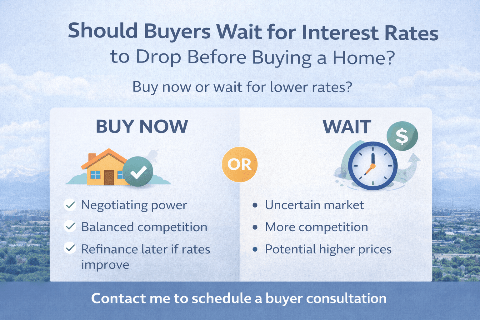 Should Buyers Wait for Interest Rates to Drop Before Buying a Home?