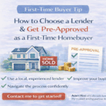 First-time homebuyer pre-approval flyer with house