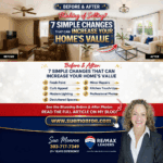 Before and after living room transformation