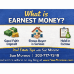 Infographic explaining earnest money in real estate