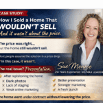 Real estate case study banner with smiling agent