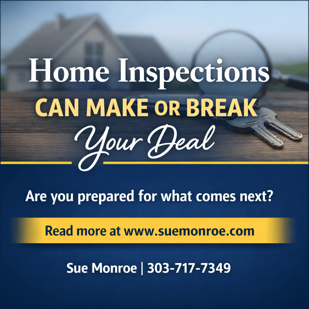 Home inspection poster with keys and magnifier